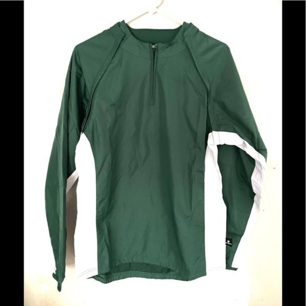 VERDERO Baseball green windbreaker pullover size-S